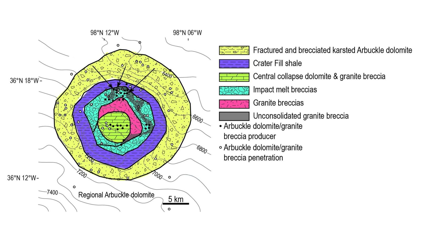 A buried Oklahoma meteor crater is 100 million years younger than assumed