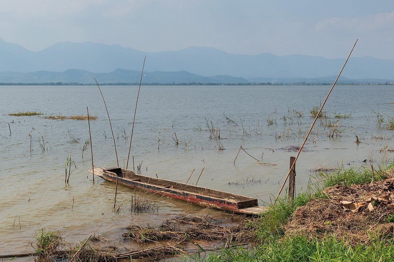 Drowned shoreline timbers reveal Stone Age construction beneath a German lake