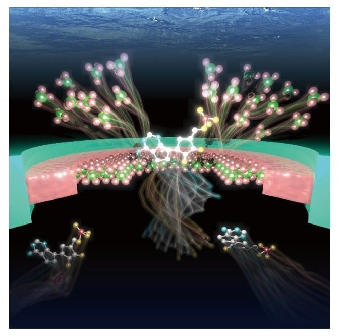 Tiny mineral deposits allow synthetic nanopores to read molecules autonomously