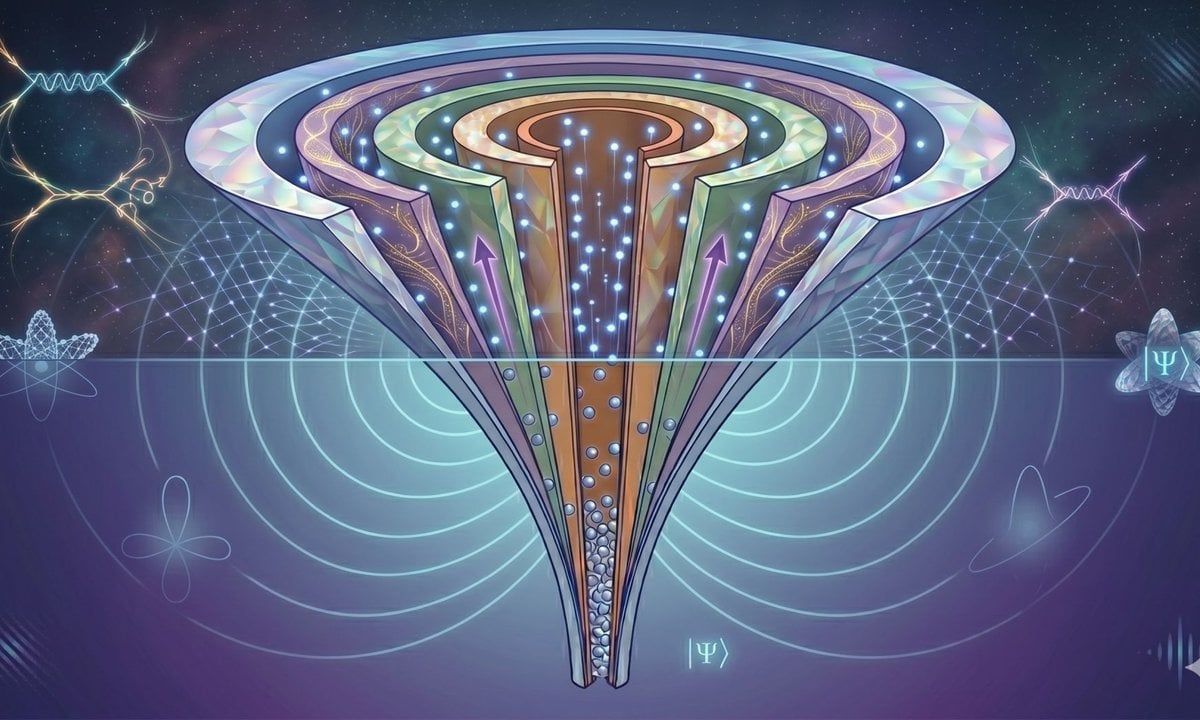 Quantum strings of attracting atoms emerge inside one-dimensional gas
