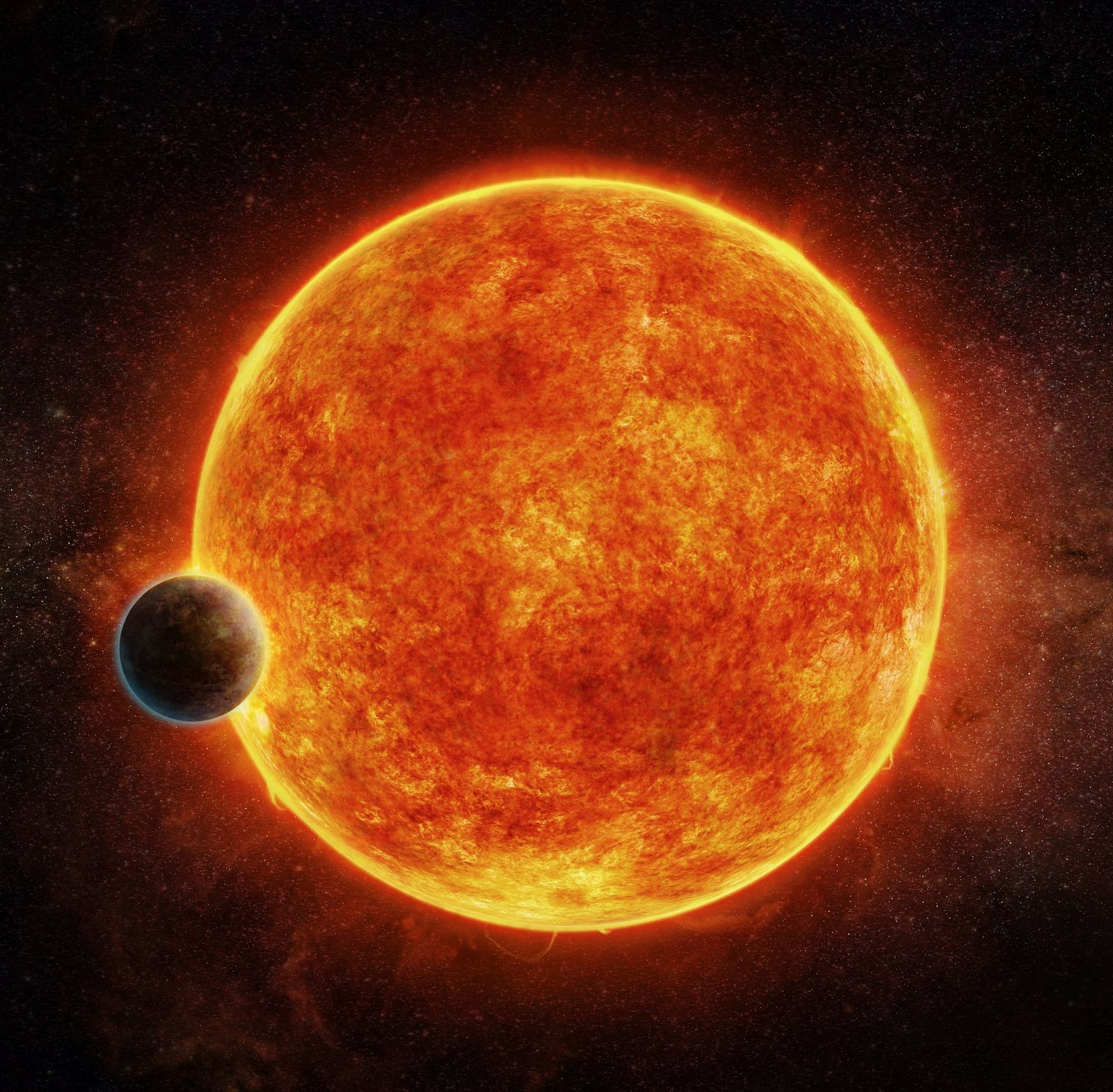A rocky habitable-zone super-Earth shows signs of an escaping atmosphere