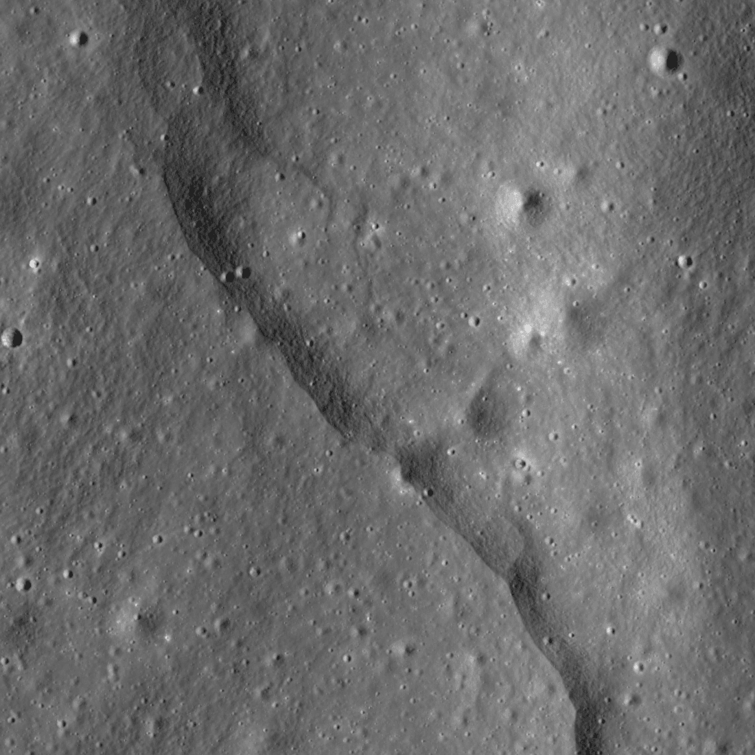 The moon is steadily shrinking as its interior cools down